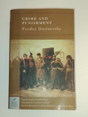 Crime And Punishment Dostoevsky Paperback Book Barnes & Noble Classics VTG 2007